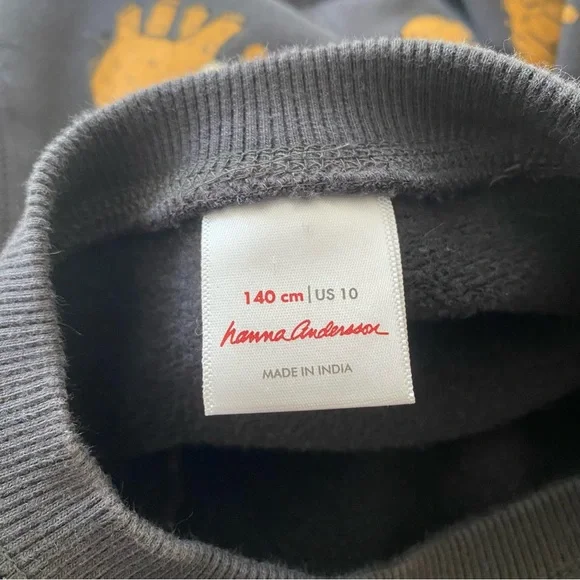 Hanna Andersson Colorful Winter Woolly Mammoth Crewneck Sweatshirt - Picture 11 of 12